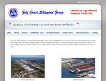 Tablet Screenshot of gulfcoastshipyardgroup.com